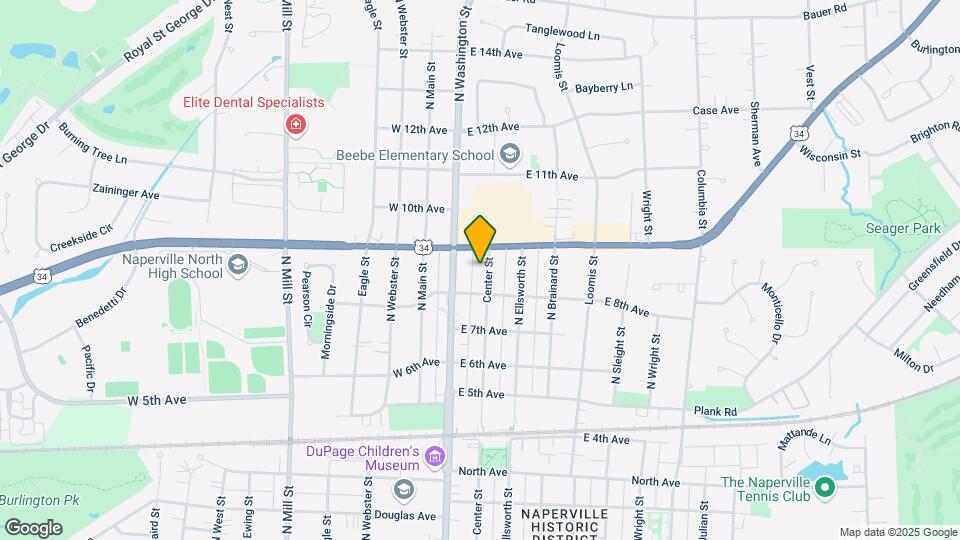 829 N Center St, Unit 2 Map and Location Details
