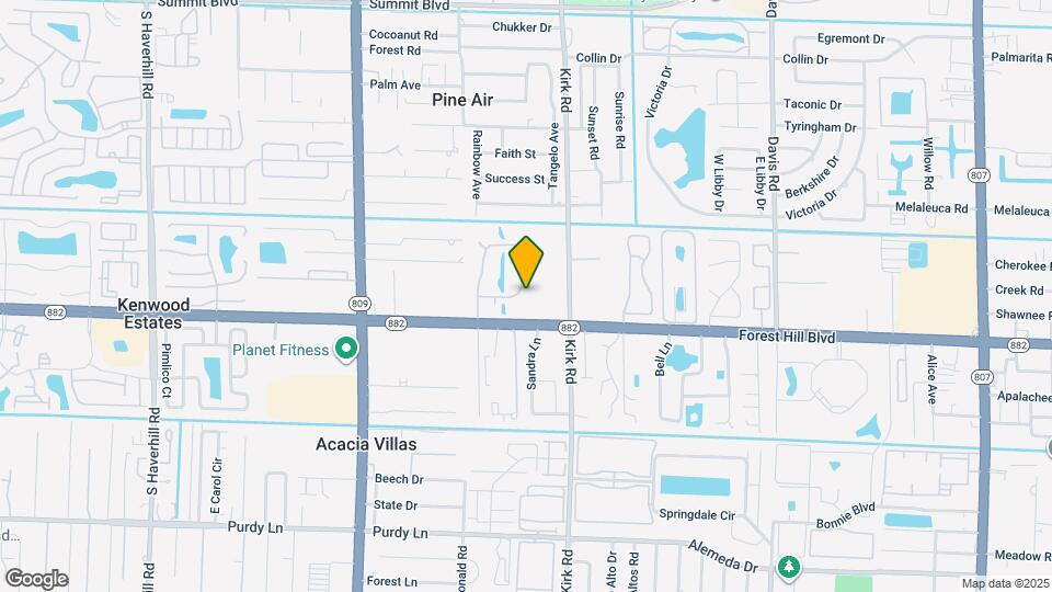 1544 Forest Lakes Cir Map and Location Details