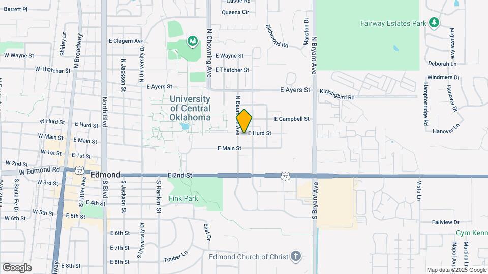 1020 E Hurd St Map and Location Details