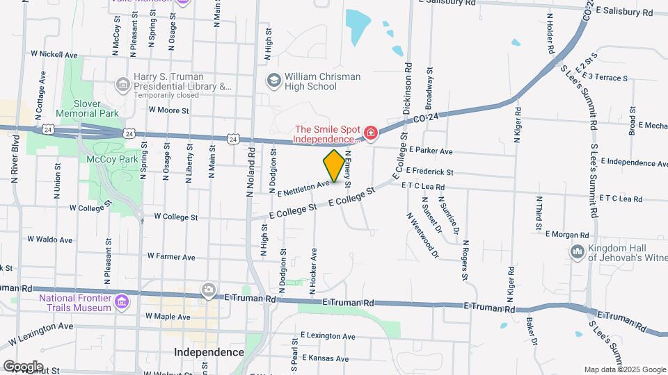 601 E Nettleton Ave Map and Location Details