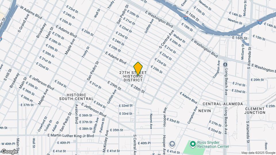 1023 E 27th St Map and Location Details