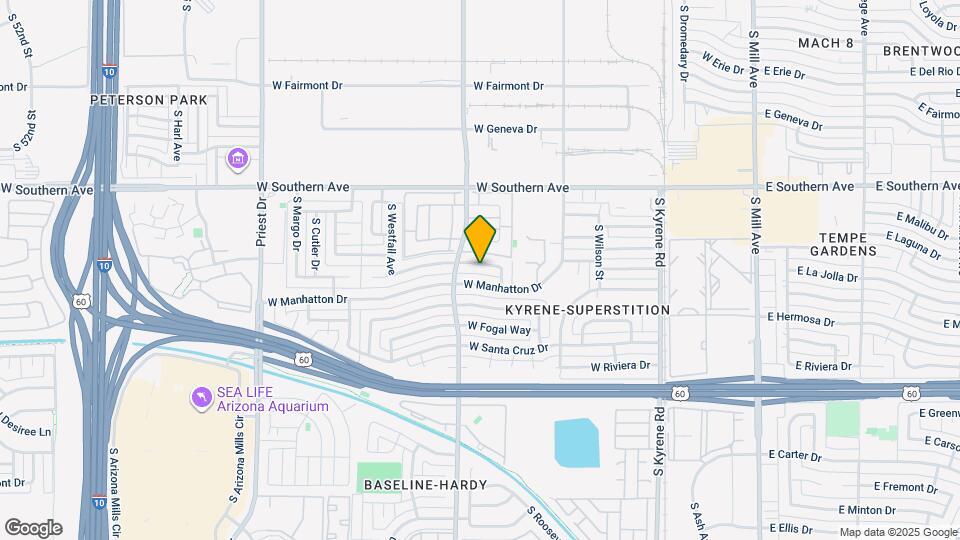 951 W La Jolla Dr Mapa y Detalles de la Ubicación