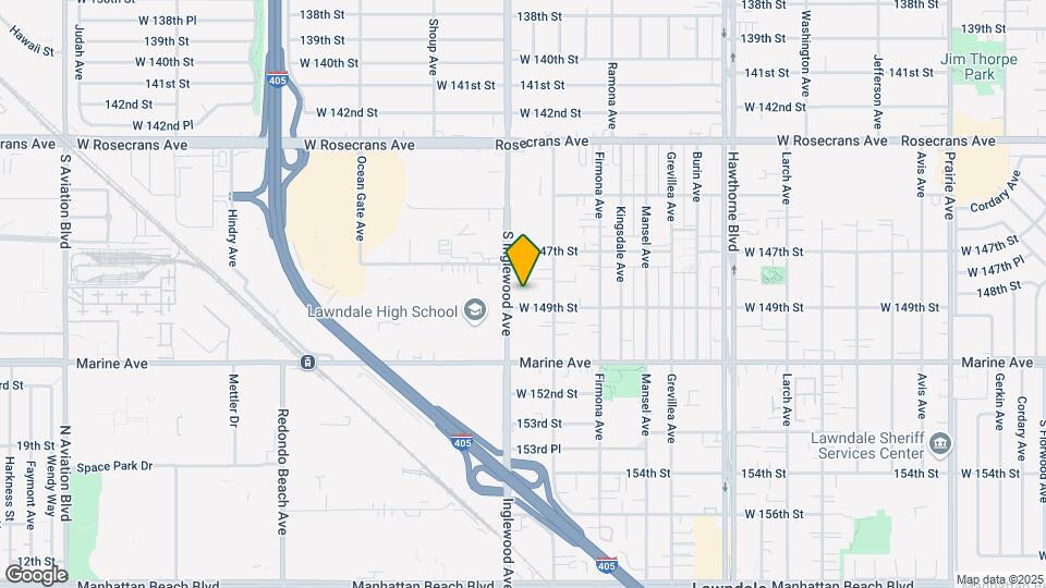 14814 Inglewood Ave Mapa y Detalles de la Ubicación