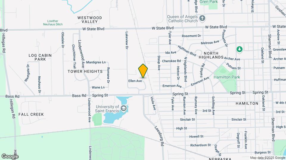 1704 Sprunger Ave Map and Location Details