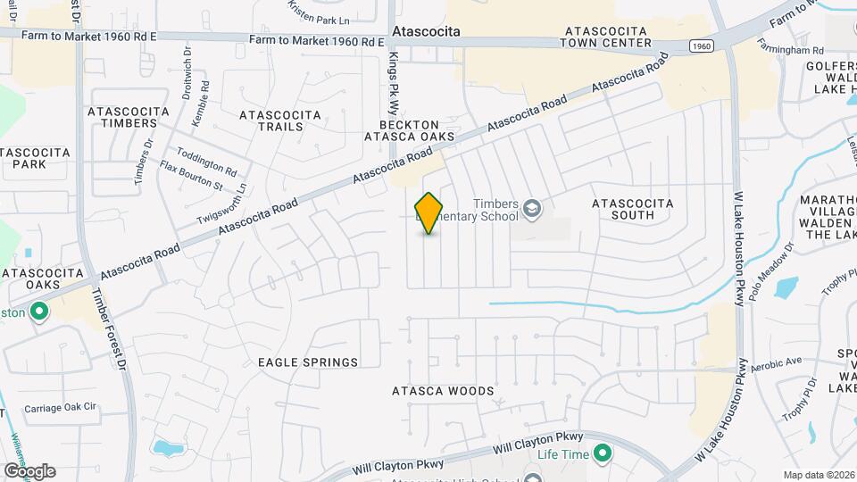 18802 Atascocita Forest Dr Mapa y Detalles de la Ubicación