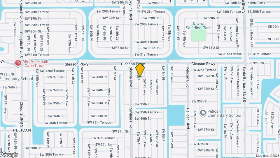 3305 SW 7th Pl Map and Location Details