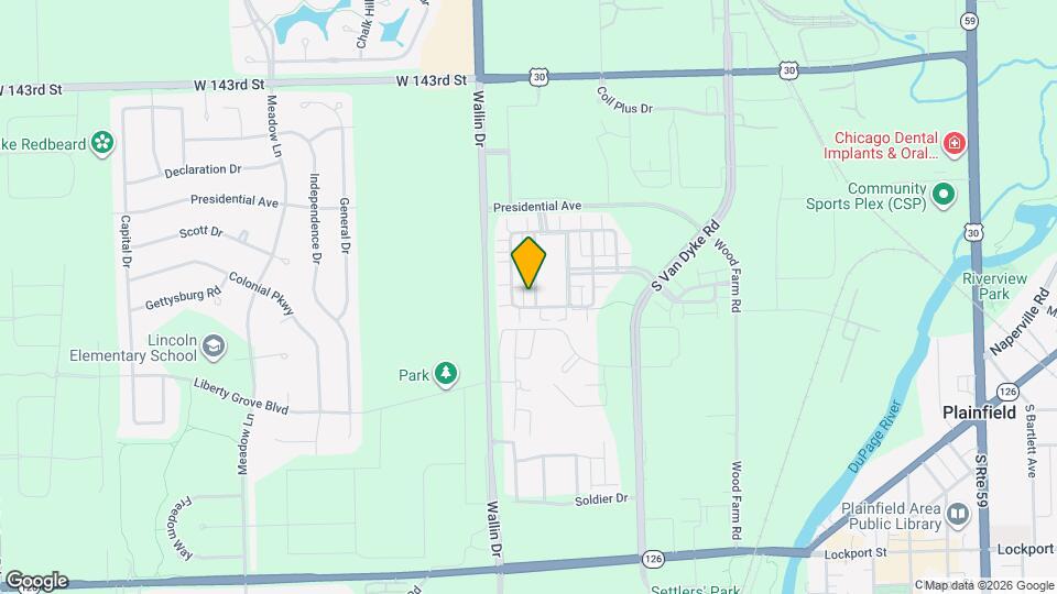 14638 Patriot Square Dr W Map and Location Details