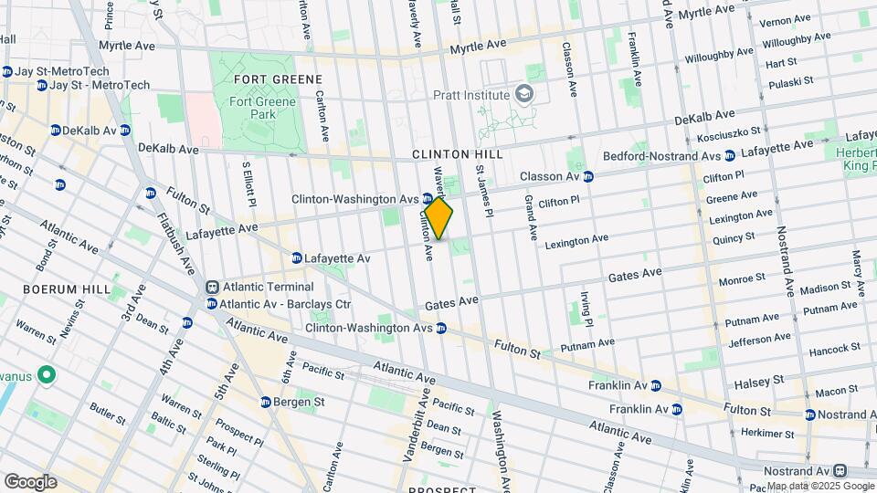 387 Clinton Ave Mapa y Detalles de la Ubicación