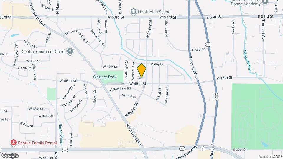 4611 Scott St Map and Location Details