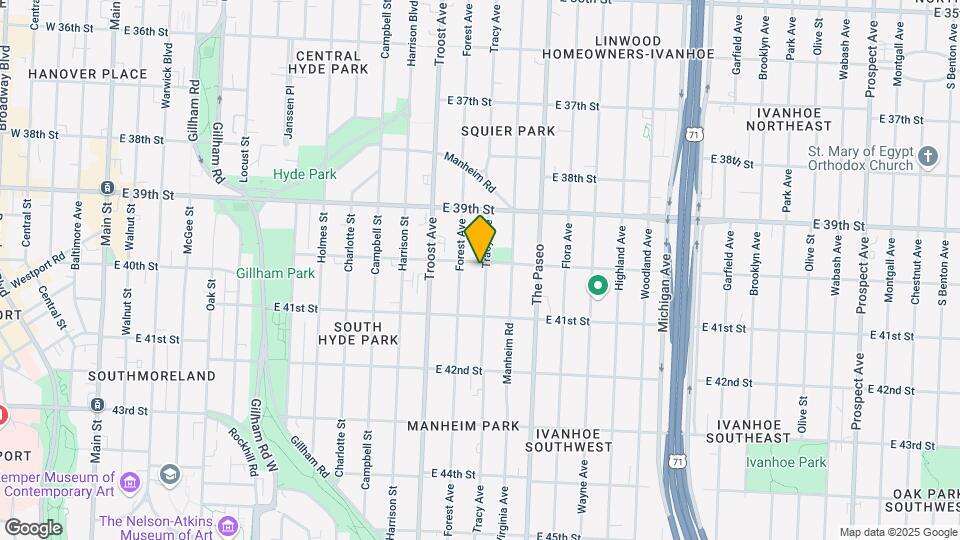 4002 Tracy Ave Map and Location Details