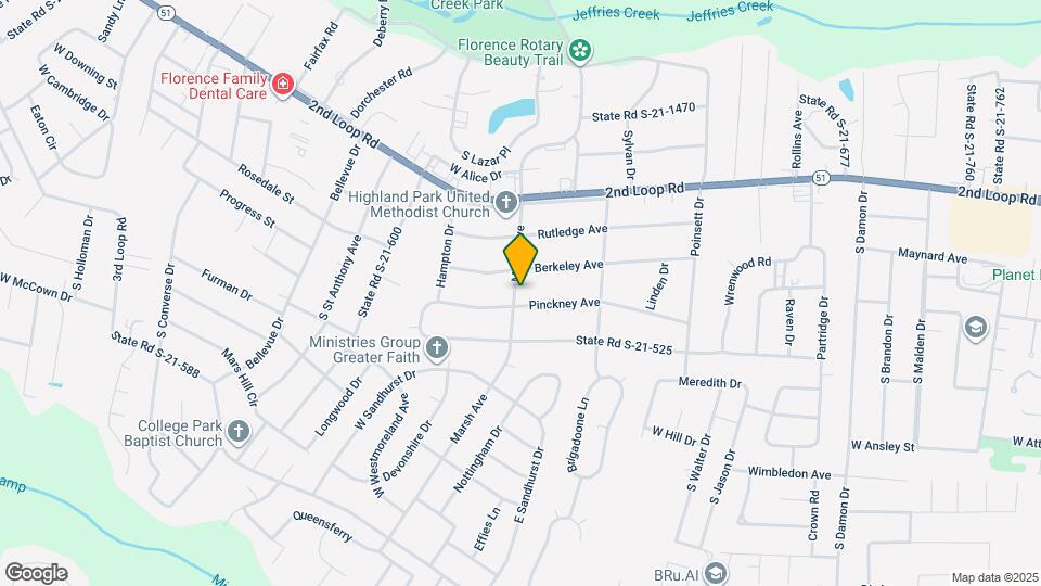 1237 Pinckney Ave Map and Location Details