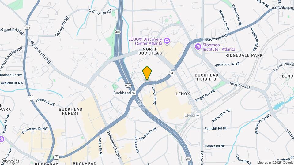 3382 Peachtree Rd Map and Location Details