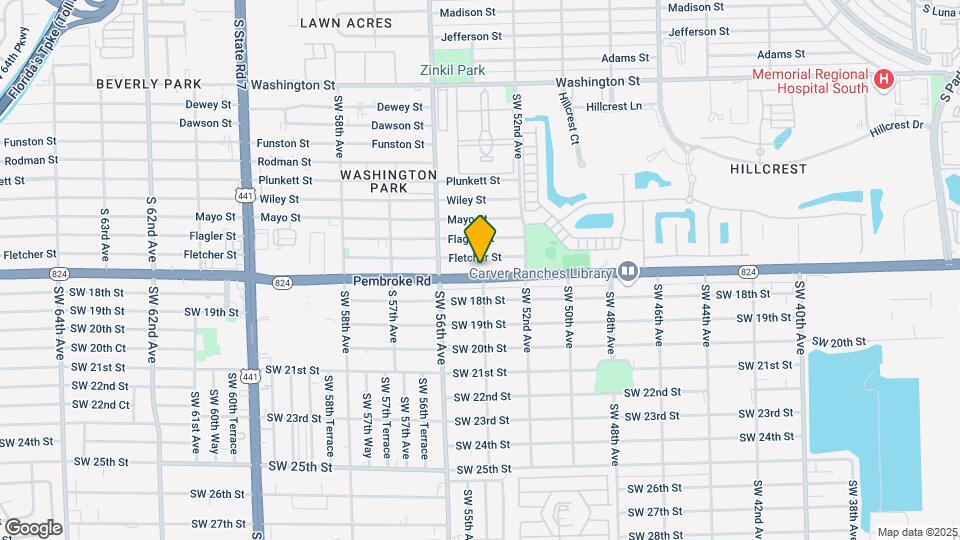 5401 Pembroke Rd Map and Location Details