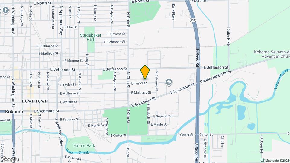 1312 E Taylor St Map and Location Details