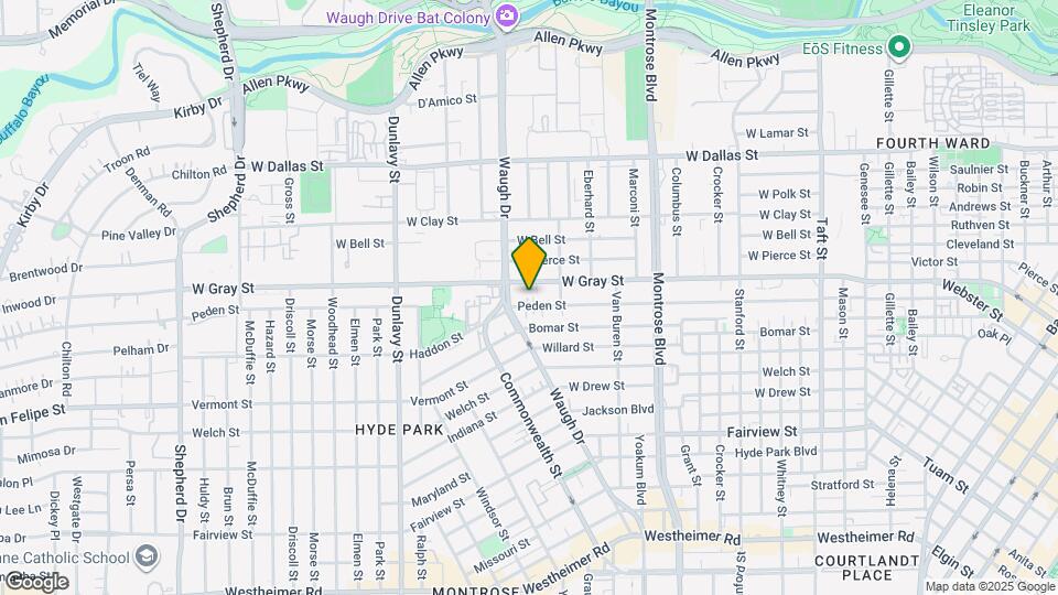 1318 Peden St Map and Location Details