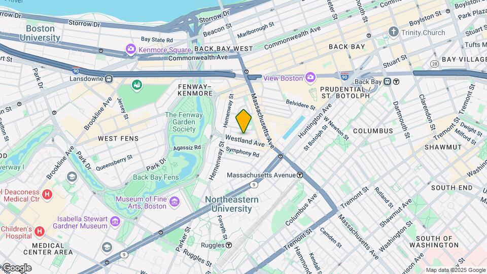 57 Westland Ave, Unit 4 Map and Location Details