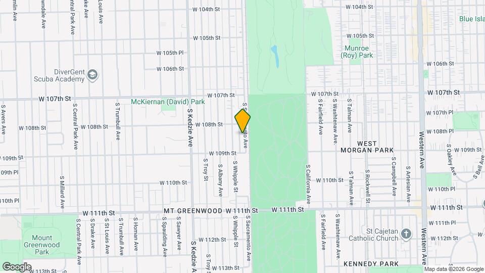 10824 S Sacramento Ave Map and Location Details