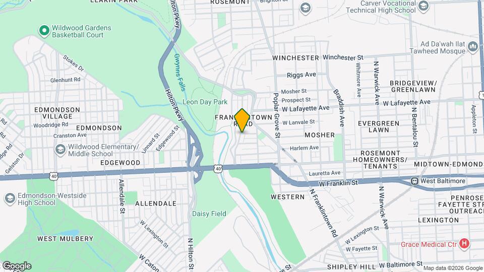 715 N Rosedale St Map and Location Details