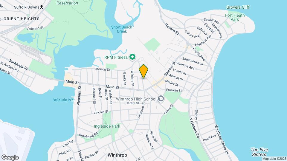 439 Winthrop St, Unit 1 Map and Location Details