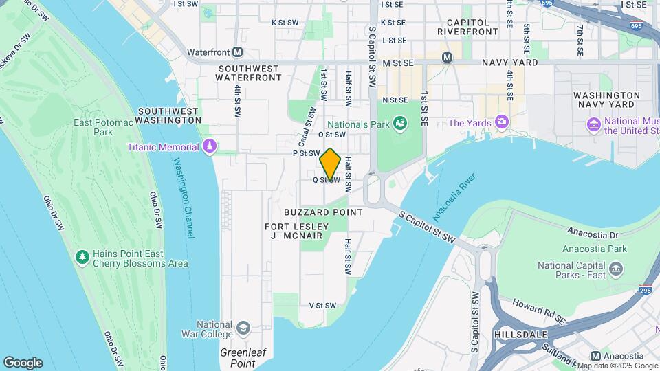 109-115 O St SW Map and Location Details