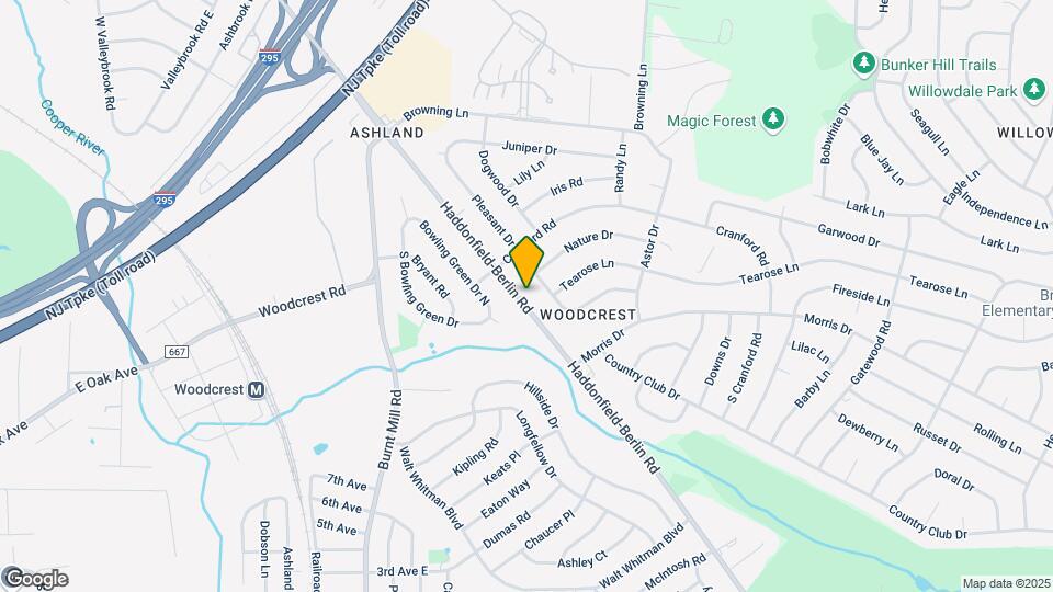 1608 Haddonfield-Berlin Rd Map and Location Details