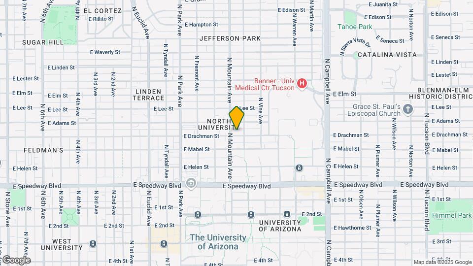 1315 East Drachman Street Apartments Mapa y Detalles de la Ubicación