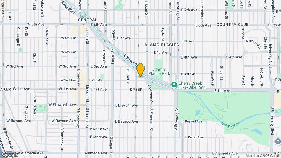 721 E 2nd Ave Map and Location Details