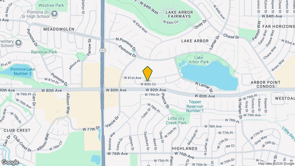 6835 W 80th Cir Map and Location Details