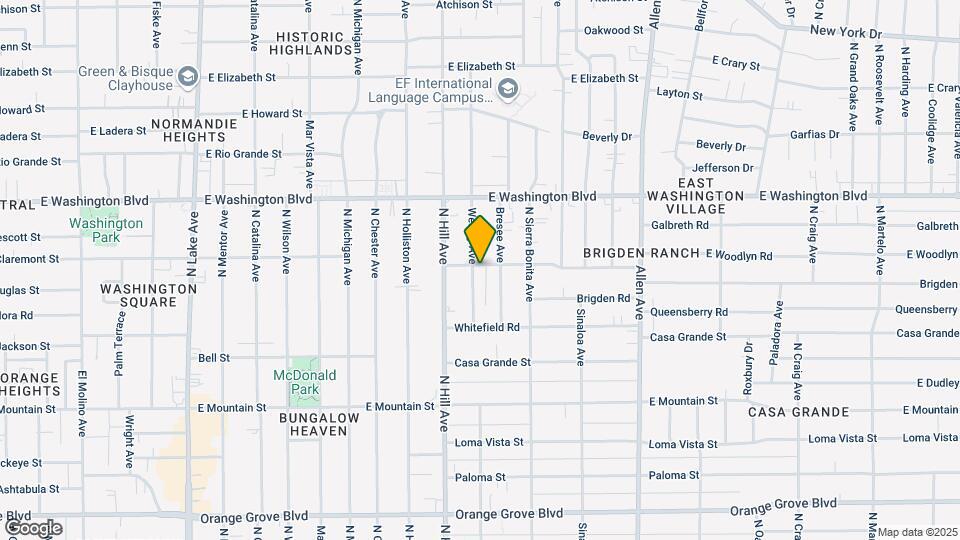 1184 Wesley Ave Map and Location Details