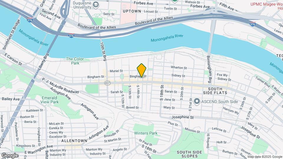 70 S 15th St Map and Location Details