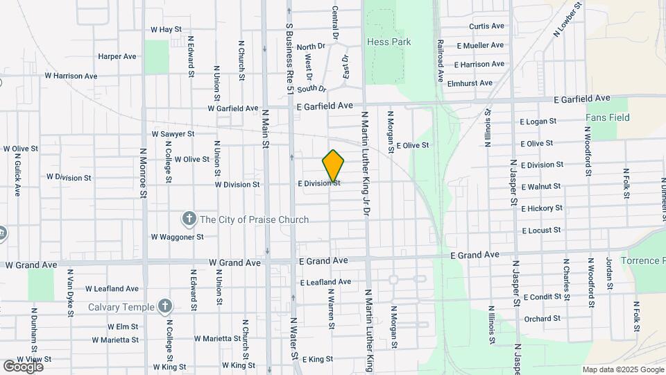 403 E Division St Map and Location Details