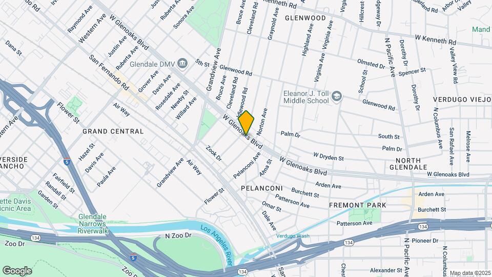 980-982 W Glenoaks Blvd Map and Location Details