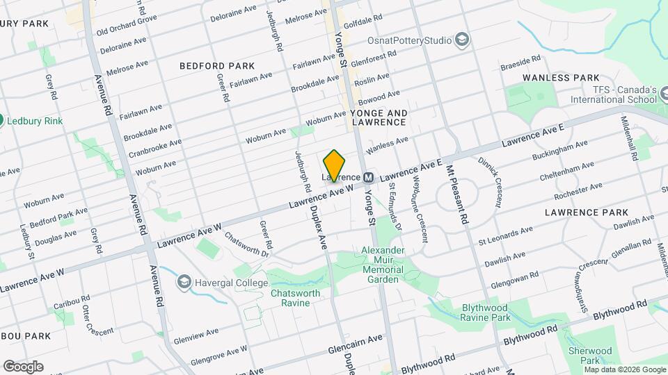 48 Lawrence Ave W Map and Location Details