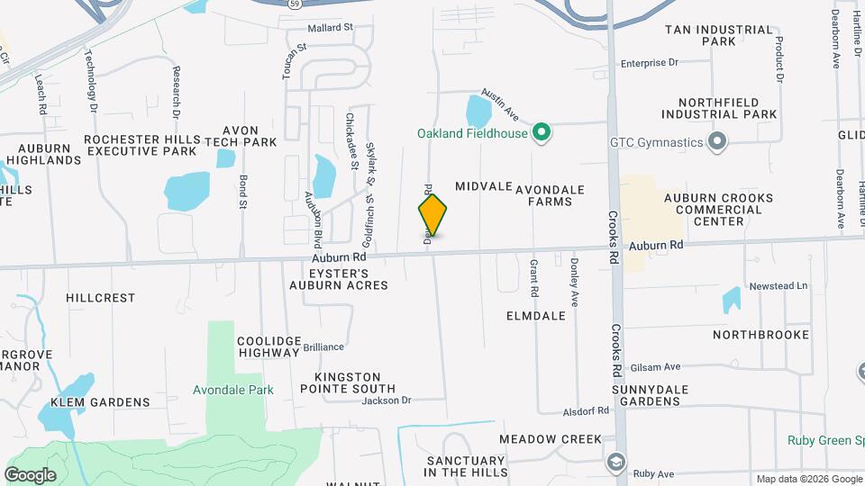 2392 W Auburn Rd Map and Location Details