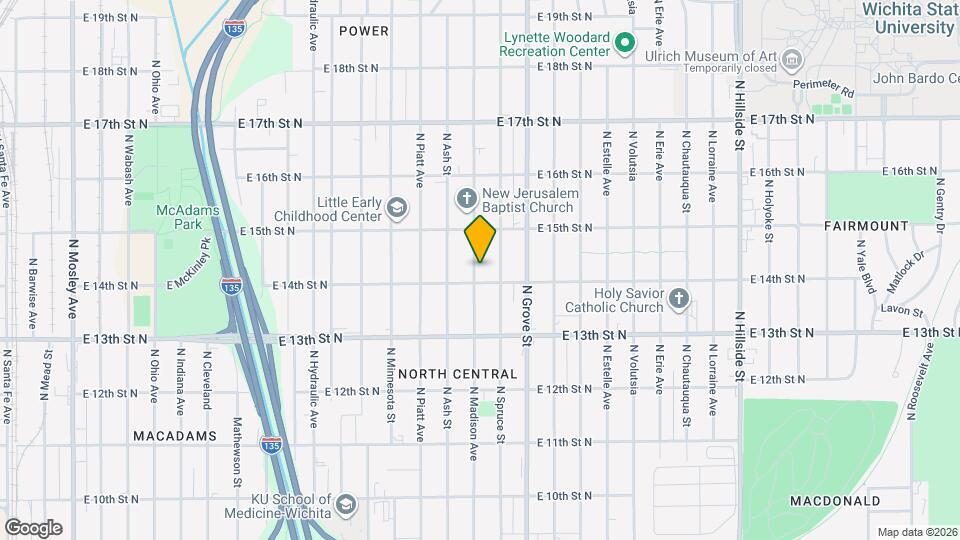 1514 N Madison Ave Map and Location Details