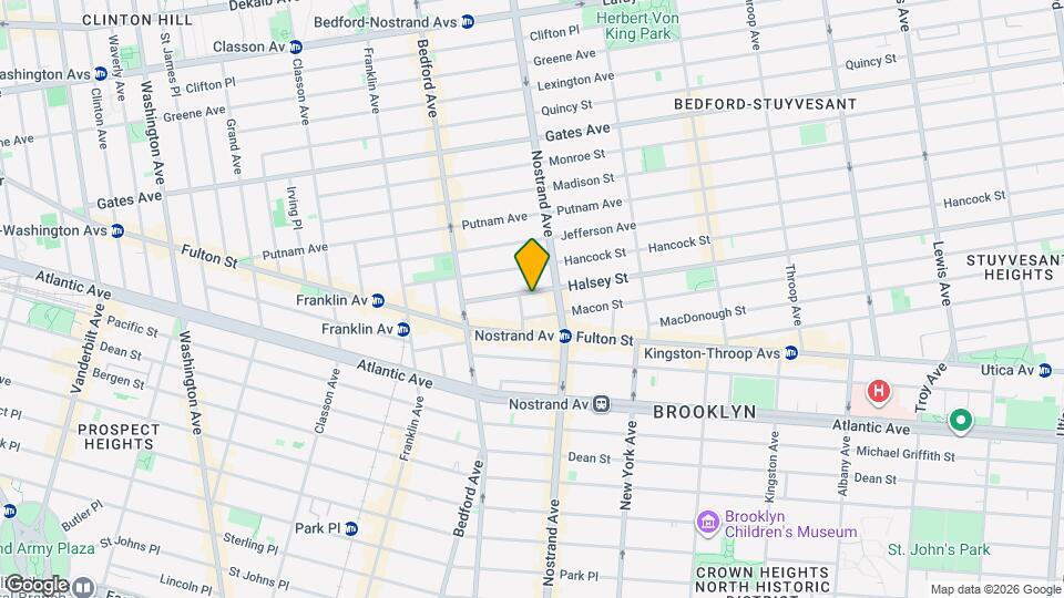 68 Halsey St, Unit 2 Mapa y Detalles de la Ubicación