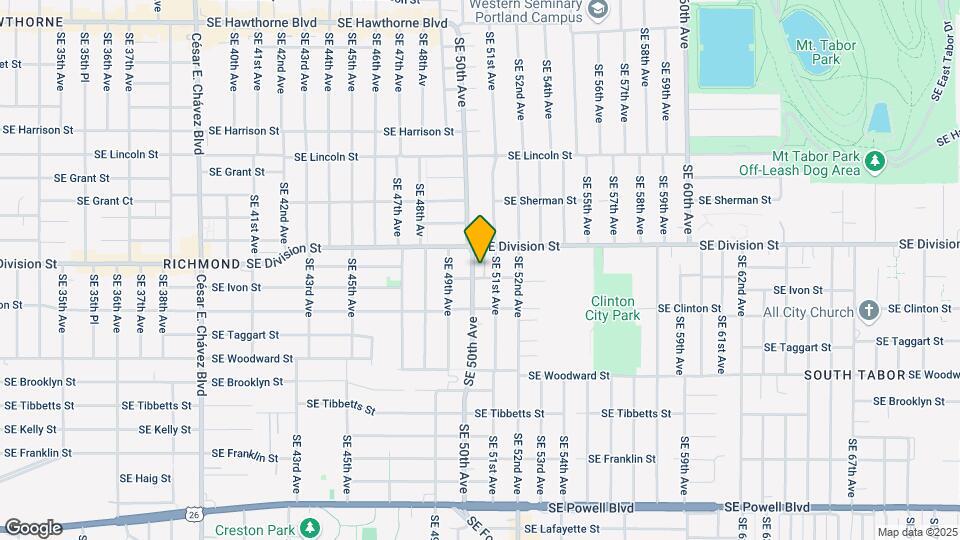 2512 SE 50th Ave-Unit -#1 Map and Location Details