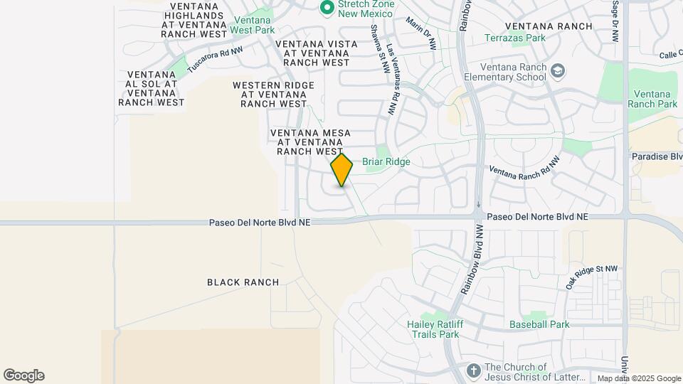 7801 Chaco Mesa Loop NW Map and Location Details