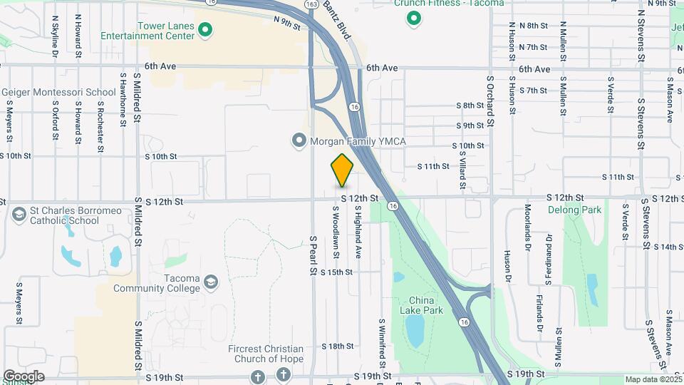 1121 S Woodlawn St Map and Location Details