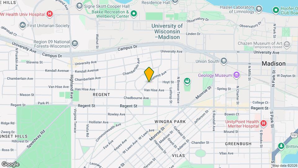 1825 Summit Ave Mapa y Detalles de la Ubicación