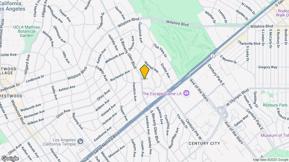 1520 S Beverly Glen Blvd Map and Location Details