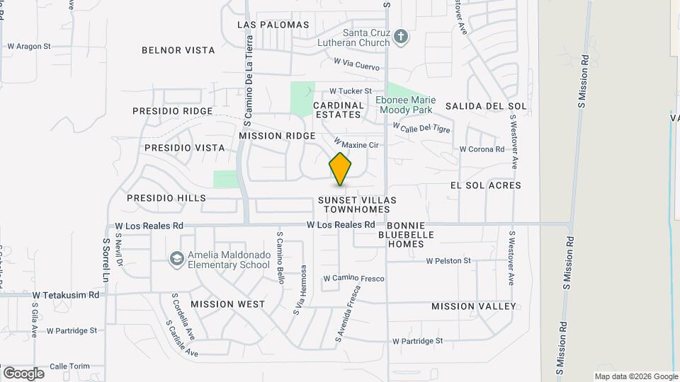 3038 W Avenida Obregon Map and Location Details