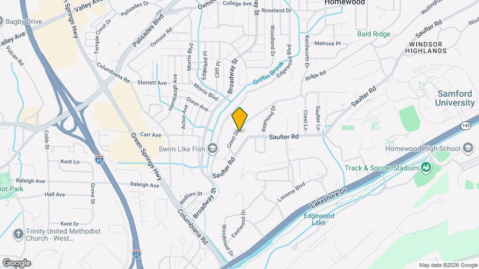 101 Crest Dr Map and Location Details