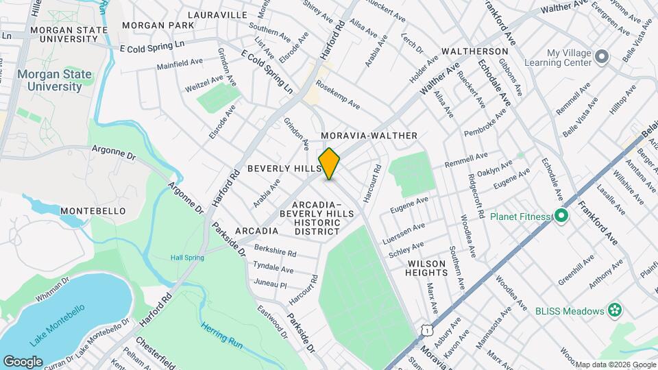 3305 Moravia Rd Mapa y Detalles de la Ubicación
