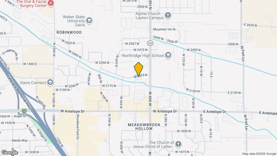 503 W 2275 N Map and Location Details