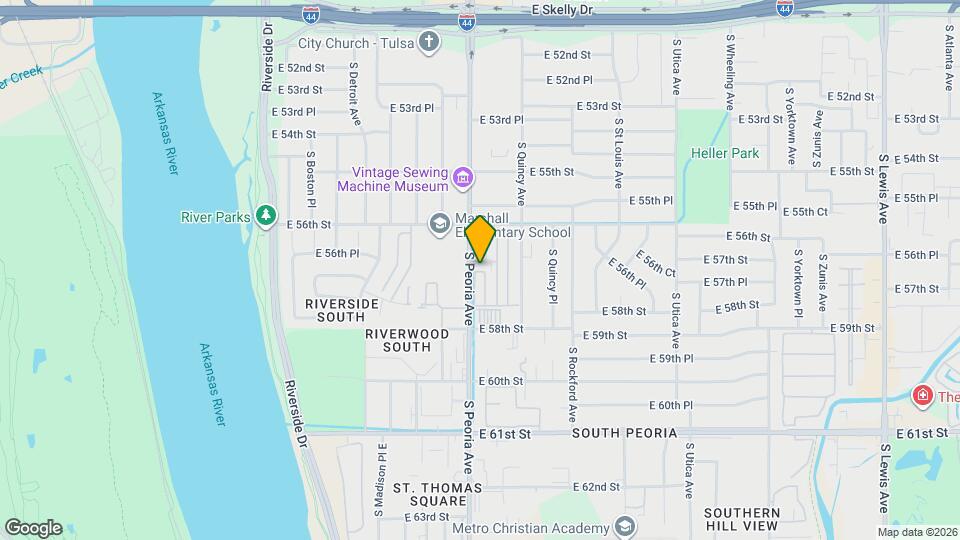5628 S Peoria Ave Map and Location Details
