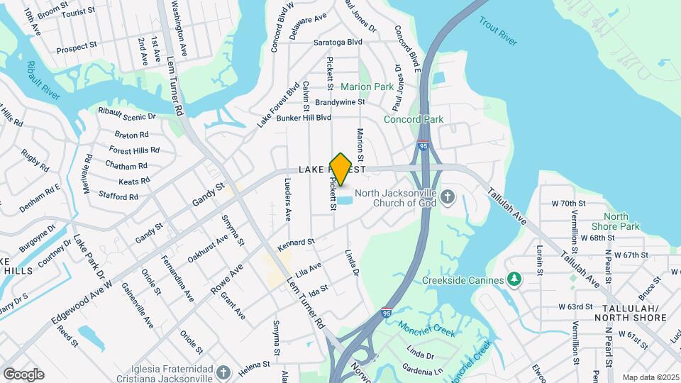 1032 Court St Map and Location Details