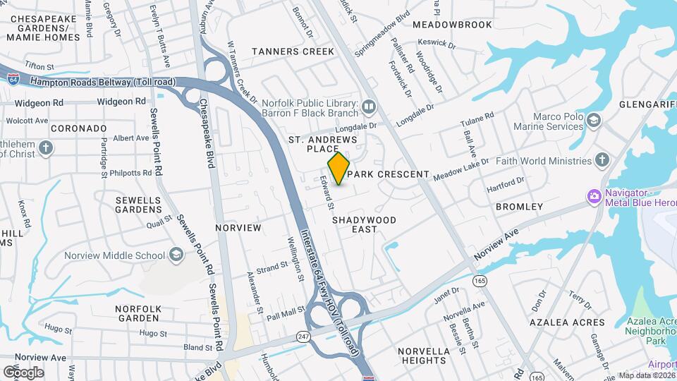 1416 Picadilly St Map and Location Details