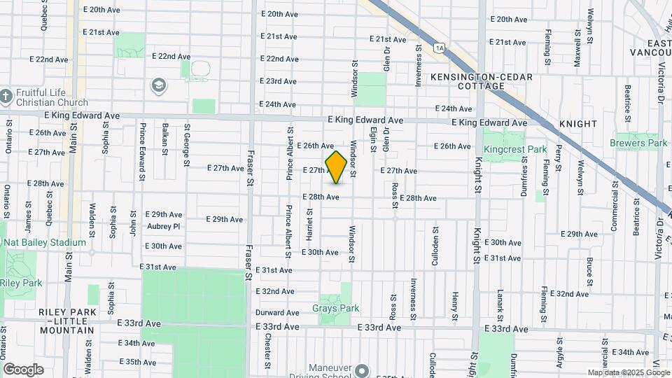 945 E 28th Ave Map and Location Details