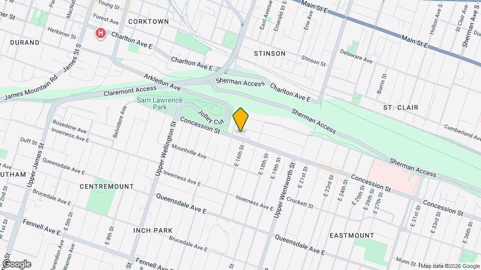 387 Concession St Map and Location Details